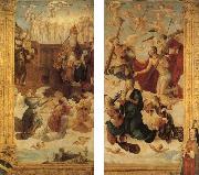 Hans Suss von Kulmbach Christ and the Virgin Before God the Father oil painting